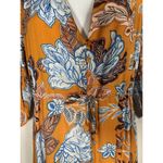 Abel the label  Orange Floral Maxi Dress Peasant Boho Cottagecore Lagenlook XS Photo 4