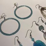 Lot Of 4 Women’s Costume Earrings Pierced Dangle Drop Mix Some Blue Photo 7