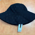 Nine West  Elegant Black Woven Hat Photo 0