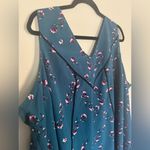 Lane Bryant Womens Blouse Size 22 Floral Sleeveless V Neck Layered Tank Top Photo 3