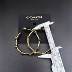 Coach  Signature Stone Hoop Earrings Photo 7