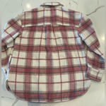 BP NWT NORDSTROM PLAID BRUSHED SHACKET IN IVORY-PINK PINKY PLAID Small Photo 4