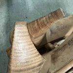 Donald J. Pliner (8) Y2K Tavish Tan Leather Strappy Stack Wood Heel Sandal Shoes Photo 11