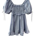 En Saison‎ Danielle Poplin Babydoll Mini Dress Blue Size Medium Photo 3