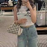 Coach  Sydney Satchel With Houndstooth Print CJ628 Photo 4