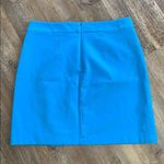 Loft Blue Button Trim Wrap Skirt Sz 6 Photo 3