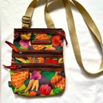 Lily bloom Canvas Crossbody Purse Bag Colorful Tropical Pineapple Photo 0