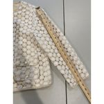 Talbots  Jacket Womens 12 Petite Floral Crochet Cardigan Blazer Cotton Work Bloom Photo 3