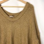 Free People  Brookside Tunic Desert Camel Brown Relaxed Fit Sweater L Photo 4