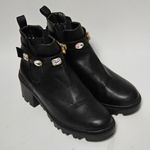 Nicole Miller Chelsey Rhinestone Strap Boots Size 7 Photo 2