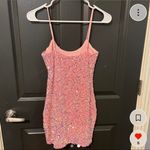 Lucy in the Sky  Pink Sequence Dress Photo 1