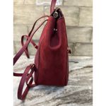 LC Lauren Conrad  Backpack Shoulder Bag Purse Vegan Pebbled Leather Red Medium Photo 6