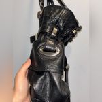 B. Makowsky Black Leather Shoulder Bag Photo 4