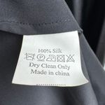 Kumi Kookoon 100% Silk Black Midi Slip Cocktail Romantic Strappy Dress SZ Large Photo 9