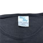 90s Vintage Hand Painted Sequin Parrot Bird Shirt Blue Sky Black One Size Size undefined Photo 2