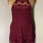 Xtraordinary  Lace Maroon Mini Dress M Formal Special Occasion Cocktail Coquette Photo 0