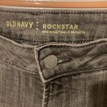Old Navy  Rockstar Mid-Rise Women’s Size 12 Tall Black Distressed Jeans Pants Photo 1
