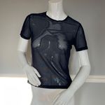 Top Short Sleeve Dark Navy Blue Small Photo 0