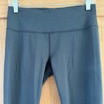 prAna  Grey Rouched Leg Patterned Leggings Size Medium​​ Photo 4