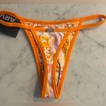New Fae Swimsuit Bikini Set Lumi Top Jones Bottoms Sundown Small NWT $188 Orange Photo 9
