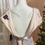 Adrianna Papell  Matelassé Column Gown Blush Multicolor Metallic Size 6 NWT Photo 10