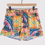 La Blanca NWT Womens Swim Shorts Yellow Floral Stretch Beach Resortwear Small Photo 1