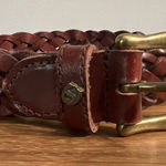 Etienne Aigner  Leather Woven Belt Size Small Genuine Leather 8292 Solid Brass Photo 0