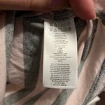 Michael Kors  Shirt Womens Pink & White  Striped Shoulder Zip Top Size M Photo 5