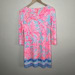 Lilly Pulitzer  Sophie Sea salt Blue 3/4 Sleeve Dress Sea Life Print Size XS Photo 7