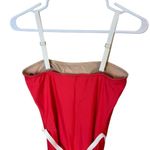 Summersalt  Women’s Sz 6 Oasis One Piece Swim Suit Red Belted Photo 7