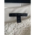 David Meister  Womens 4 White Dress Lace Etherial Photo 3