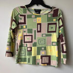 Etcetera  Women Geometric‎ Top Size Small Petite Photo 0