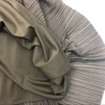 BCBGMAXAZRIA Halter Pleated Embellished Silk Blend Ruffle Dress Photo 5