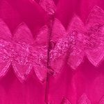 Victoria's Secret NWT   GOLD COLLECTION Fuchsia Sheer PAJAMA TUNIC TOP WIDE LEG Photo 6