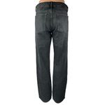 ZARA  Women's Black Mid Rise Relaxed Fit Stretch Casual Straight Denim Jeans Sz 6 Photo 2