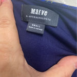 Anthropologie  Maeve Small Tamera surplus cap sleeve blue yellow dress $75 Photo 5