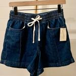 Universal Threads Universal Thread Womens Denim Pull On Shorts Elastic Waist Drawstring Blue M Photo 0