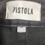 Pistola  Black Jeans Straight Leg Shark Bit Hem Size 26 High Rise Photo 1