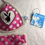 Playboy New Women’s Polka Dot Thong Swimsuit Bikini Size Large Photo 3