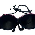 XL halter bikini top XL Aztec print halter bikini top removable straps Black Photo 1