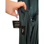 Lulus  Mythical Kind of Love Dress Womens Size Large Maxi Dark Green Chiffon NWT Photo 10