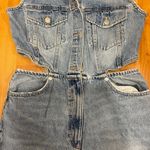 ZARA Denim Jumpsuit Photo 3