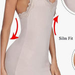 Elegant Cream Lace Trim Nightgown Size L Photo 1