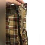 Jolt  Tan Plaid Skirt With Front Flap Size X-Large Photo 3