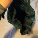 Hispanic / Latin American Green Plaid Print Knit Canvas Backpack Photo 10