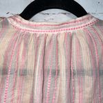 Lou & grey Loft Lou Grey Shirt Womens Large Pink Faux Wrap Crop Top Blouse Boho Casual Photo 5