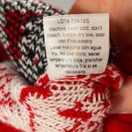 Poof! Poof Llama knit ugly Christmas sweater small red‎ and white Photo 6