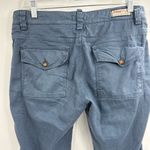 Truenyc. women’s blue pull on chino trousers button fly casual size 30 Photo 6