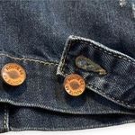 Route 66 DISTRESSED Jean Jacket Copper Logo Buttons Elbow Patch Medium Wash. SM Photo 9