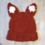 Orange Knit Fox Ears Animal Beanie Hat Cap New Photo 5